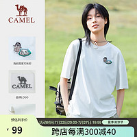 骆驼（CAMEL）运动T恤速干女春夏时尚百搭露营吸湿功能上衣短袖男 A13BAVV072 S