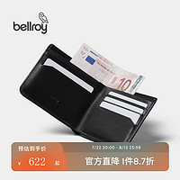 Bellroy澳洲Hide & Seek 经典短夹极简名片简约时尚男钱包 墨黑色