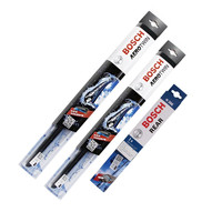 博世(BOSCH)前后雨刷/后雨刮器套装(英菲尼迪QX50日产楼兰讴歌RDX三菱欧蓝德)