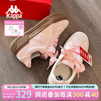 卡帕 女鞋小粉鞋子板鞋女2024夏季百搭休闲鞋显脚小德训鞋子女 奶茶粉 37