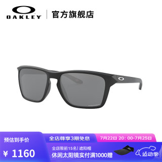 OAKLEY 墨镜男款女款眼镜SYLAS (A)休闲时尚太阳镜可配度数 9448F 哑光黑镜框/谱锐智黑色镜片-02