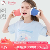 凯蒂猫Hello Kitty儿童t恤短袖女童圆领打底衫中大童上衣夏装 G004