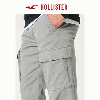 HOLLISTER24秋季新款美式宽松休闲抽绳束脚裤工装裤男 KI330-4080 灰色 S (175/76A)