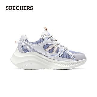 斯凯奇（Skechers）2024夏季女增高厚底运动鞋时尚百搭117521 薰衣草色/LAV 38