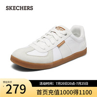 斯凯奇(Skechers)男款运动休闲鞋时尚舒适透气板鞋210960 白色/WHT 42