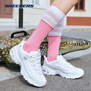 斯凯奇（Skechers）小白熊丨老爹鞋女夏季透气复古潮流休闲跑步运动鞋小白鞋 银标小白熊/WSL 39