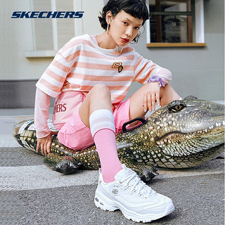 斯凯奇（Skechers）小白熊丨老爹鞋女夏季透气复古潮流休闲跑步运动鞋小白鞋 银标小白熊/WSL 39