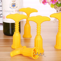赫钧开瓶器葡萄酒起子塑料红酒启瓶器创意开酒器启子多功能开瓶器 红酒开瓶器(2个颜色)