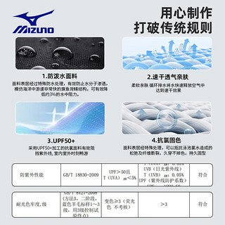 美津浓（MIZUNO）泳衣女连体裙摆保守温泉泳装大码显瘦抗氯速干游泳衣A1341黑S