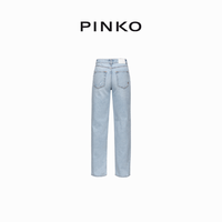 PINKO 破洞直筒牛仔裤100218A0FK