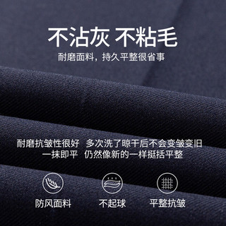 杉杉西服套装男士四季修身职业正装西装商务伴郎新郎服结婚礼服男装 藏青【含马甲】 180/96A(50)