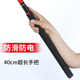 威宝莱大物抄网杆碳素抄网竿超轻超硬加粗巨物捞鱼大物抄网头捞鱼伸缩杆 抄网杆2.4米（不带网头）