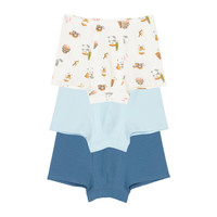 幼岚（ALLBLU）幼岚童装「Buka裤」儿童棉氨内裤24秋季不卡PP内裤3件装 男童熊猫侠客走江湖+冰河蓝+恒星  90cm