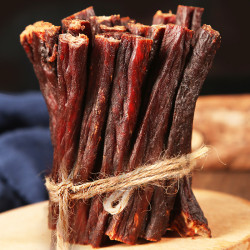 CAOYUANBENNIU 草原犇牛 内蒙古风干牛肉干罐装手撕超干牦牛肉干条特产小零食