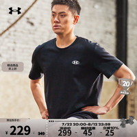 安德玛(UNDERARMOUR)春夏男子高克重训练运动短袖T恤1382902 白色100