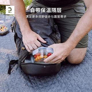 迪卡侬（DECATHLON）双肩包男户外登山旅行徒步战术大书包运动背包女ODAB 海军蓝_30 升