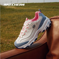 斯凯奇(Skechers)奶茶熊1代丨夏季女鞋运动鞋缤纷撞色复古增高老爹鞋休闲鞋潮 蓝莓甜酒/NTBL 37 (37码及以下参考选择大半码)