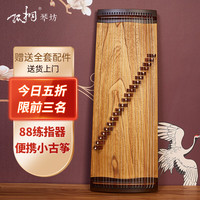 孤桐扬州88厘米便携旅行小古筝桐木实木初学练习琴调音全套配件 88厘米便携小古筝 礼包A架套餐