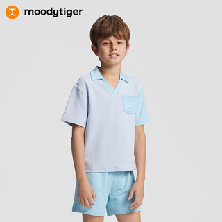 moodytiger儿童家居服夏款可外穿男女童宽松短袖短裤柔软亲肤睡衣居家服1