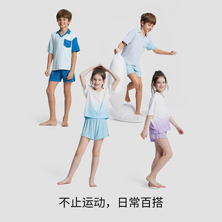 moodytiger儿童家居服夏款可外穿男女童宽松短袖短裤柔软亲肤睡衣居家服1