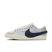 NIKE 耐克 W BLAZER LOW '77 JUMBO OLY 女子休闲运动鞋 FZ6773-100 山峰白/黑曜石色/帆白/金属金/幻影灰白 37.5