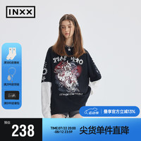 英克斯（inxx）APYD潮牌新品假两件宽松T恤男女同款长袖APE3010883