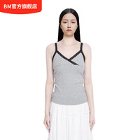 BM吊带背心女V领蕾丝边显瘦性感纯欲风打底2025夏季新款内搭上衣 白色 均码