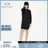 阿玛尼 EMPORIO ARMANIARMANI EXCHANGEAX女装中长款卫衣式连衣裙