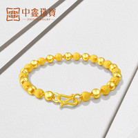 黄金光珠圆珠男女款手链足金999.9女士黄金珠子手链磨砂珠金手链