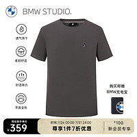 BMW Studio宝马studio 2024年春夏男装舒适弹力速干短袖T恤 MID.GREY XL