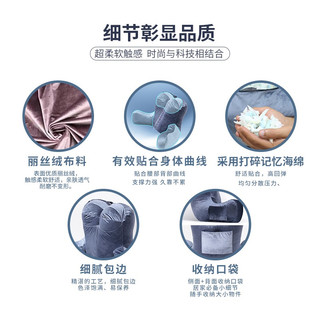 考拉吉苏大靠垫靠枕床头软包沙发靠背垫护腰护颈喂奶老人床上看书半躺 多功能腰靠垫【星空蓝】