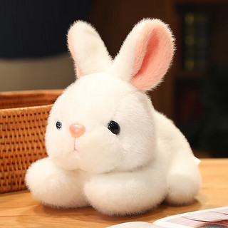 哦咯 小白兔公仔趴趴兔毛绒玩具仿真兔子玩偶布娃娃