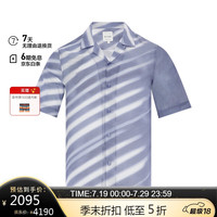 保罗史密斯(paul smith)男士PS常规版短袖衬衫上衣 浅蓝色 S