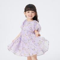巴拉巴拉儿童裙子女童时尚夏装小童宝宝可爱甜美小碎花连衣裙透气