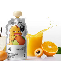 BabyPantry 光合星球 黑标果园果汁系列 雪梨枇杷香橙汁 120g*12袋