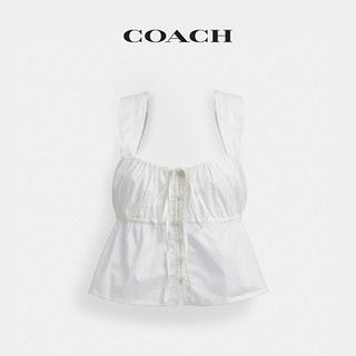 COACH/蔻驰女士棉质纯色上衣 12 白色