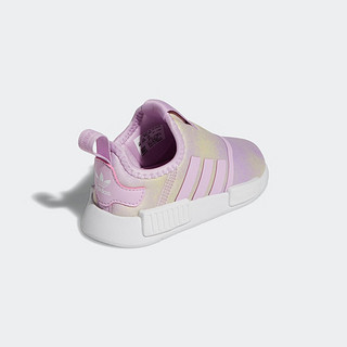 adidas NMD 360一脚蹬运动鞋学步鞋女婴童阿迪达斯三叶草 粉紫/嫩黄 20(115mm)