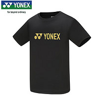 YONEX尤尼克斯羽毛球服舒适透气龙年男款运动短袖T恤YM0057EX黑O 0057黑色(男) O/XL