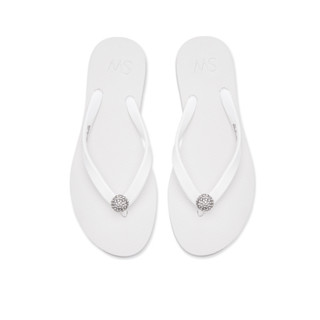 Stuart Weitzman/SW BALLSOFFIRE FLIP FLOP 夏季水晶人字拖外穿