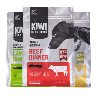 KIWI KITCHENS风干肉狗粮低温烘焙鲜肉粮无谷柯基全犬种通用全价风干冻干狗粮 滋补性温风干羊肉味2kg