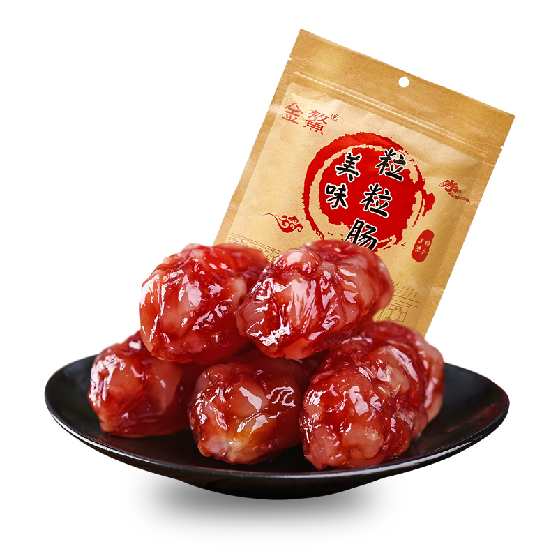 金鳌美味粒粒300g广味香肠广式腊肠甜味农家腊味广东特产东莞腊肠
