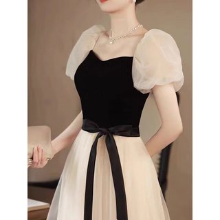 诺丽缇（NUOLITI）高端晚礼服女2024宴会气质设计感小众轻奢高级艺考成人礼 香槟色长款 S