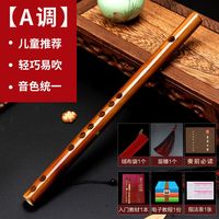 ONEVAN迷你短笛无膜孔横笛入门竹笛初学者儿童成人乐器女随身小笛子 短笛A调32cm(全套配件)