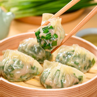 包道韭菜猪肉蒸饺子速冻水饺煎饺加热即食早餐半成品6袋