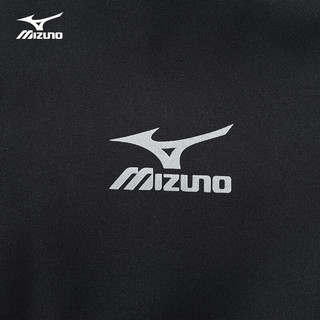 美津浓 Mizuno户外夹克风衣男女防水外套休闲防风耐磨连帽加绒款 黑色 S