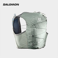 萨洛蒙（Salomon）男女款 户外运动入门越野水袋包 ACTIVE SKIN 8 SET 铁灰色 C17580