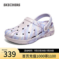 斯凯奇（Skechers）春季汉口二厂联名凉鞋洞洞鞋外穿女111403 薰衣草色/LAV 35