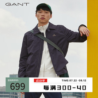 GANT甘特男士时尚复古通勤美式休闲翻领短款夹克外套|7006077 433夜蓝色 XXL