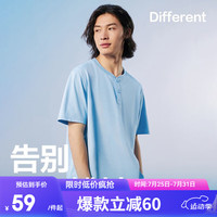 网易严选防污吸汗POLO衫男夏短袖汗无痕科技男休闲打底衫T恤t恤 亮蓝色 XL(180/100A)