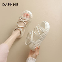 达芙妮(DAPHNE)厚底增高罗马凉鞋女2024新款时尚百搭配裙子绝美女凉鞋